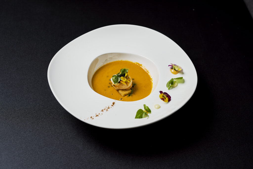 Lobster Ravioli soup