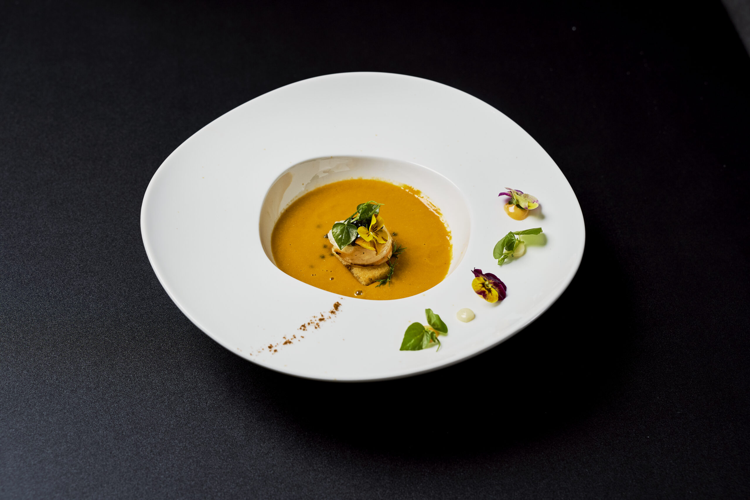 Lobster Ravioli soup